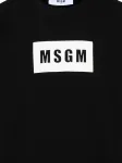 Свитшот с логотипом MSGM Kids, черный - фото 3