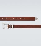 Плетёный кожаный ремень Brunello Cucinelli, Tabacco - фото 4