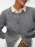 Вязаный кардиган VERO MODA VMNOVI, Mottled Grey - фото 5