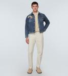 Джинсовая куртка с бисером Undercover, синий - фото 2