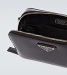 Кожаная сумка через плечо Brique Prada, черный - фото 4