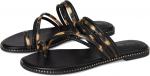 Сандалии Nine West Dashin, цвет Black/Leopard Multi - фото