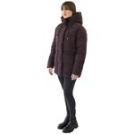 Женская утепленная куртка с капюшоном и воротником-подушкой Nine West, Merlot - фото 3