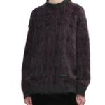 Свитер с эффектом браширования Alexander Wang, серый - фото 9