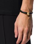 Череп из кожи браслет Alexander McQueen - фото 5