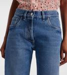 Прямые джинсы с низкой посадкой Prada, Blue - фото 4