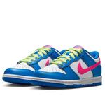 Кроссовки (GS) Nike Dunk Low 'Photo Blue White Light Lemon Twist Hyper Pink' - фото 3