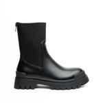 Женские платформенные ботинки T3653-M2587 черные Exe - фото