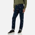 Джинсы мужские деним синие Evisu, синий - фото 3