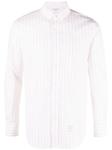 Thom Browne полосатая рубашка с длинными рукавами, белый - фото