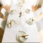 Скатерть Zollner 00000082, 130x1x190 см, белый - фото 2