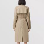 Пальто женское Burberry с ремешком, коричневый - фото 4