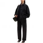 Хлопковая рубашка-куртка Lemaire, черный - фото 5