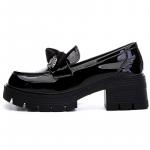 Лоферы женские Pooq, черный - фото