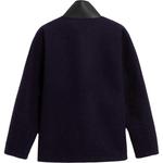 Кожаный воротник шерстяная куртка STONE ISLAND, синий - фото 2