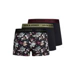Боксеры Jack & Jones Set Of 3s Flower Microfiber, черный - фото 3