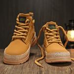 Мужские ботинки Cahhrrn X Martin Boot Men Beige Gaisima - фото 5