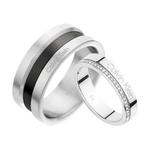 Набор колец с кристаллами unisex Calvin Klein - фото 3