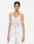 Хлопковый топ с вырезами Dolce & Gabbana, белый - фото 4