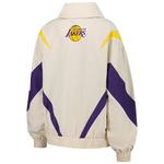 Женская белая ветровка los angeles lakers retro chevron ripstop с четвертью молнии Terez - фото 4
