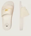 Тапочки Elisabetta Franchi, экрю - фото 3