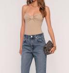 Топ Colette Buff бежевого цвета heartloom - фото