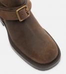 Сапоги Soft Saddle из замши до колена Burberry, Loch - фото 5