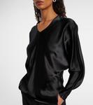 Топ из сатина Gemma Fforme, Black - фото 3