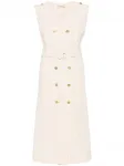 Двубортное платье миди TWINSET, нейтральный - фото