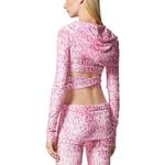 Велюровая укороченная худи VERSACE, розовый - фото 5