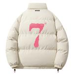 PAKA Пуховик Unisex, Beige White Pink - фото