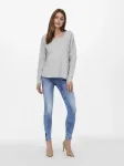 Only вязаный свитер "ONLCAMILLA V-NECK L/S PULLOVER KNT NOOS", серый - фото 6