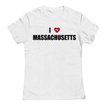 Футболка с принтом "Я люблю Массачусетс" Junior'S Unbranded, белый - фото
