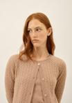 Кардиган Just Cashmere ROUND NECK, Heather Camel/Mottled Light Brown - фото