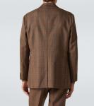 Принц Уэльский шерстяной блейзер Auralee, Brown Check - фото 4