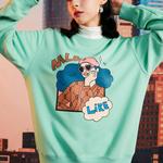 Свитшот унисекс зеленый MLB - фото 5