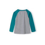 Рубашка с длинным рукавом RAGLAN MINOTI, цвет grey/green - фото 2