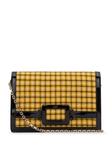 Сумка-клатч с принтом в клетку Roger Vivier, желтый - фото