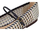 Балетки Veronica Beard Ellie Woven, цвет Navy/White/Beige Woven Leather - фото 6