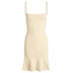 Вязаное мини-платье Мари Peachy Den, кремовый - фото