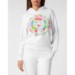 Толстовка с капюшоном Carbon Tiger Plein Sport, цвет wei? - фото 4