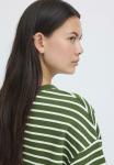 Топ ICHI Long sleeved top, Rifle Green Stripe/Dark Green - фото 5
