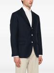 Brunello Cucinelli однобортный пиджак, синий - фото 3