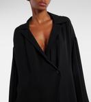 Шелковый топ Эштон Khaite, черный - фото 4