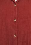 Блуза Zizzi Button-down blouse, Smoked /Red - фото 6