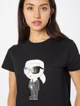 Футболка Karl Lagerfeld Shirt Ikonik 2.0, черный - фото 3