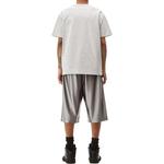 Футболка с коротким рукавом и эффектом блеска Alexander Wang, серый - фото 5