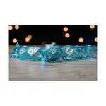 Набор кубиков «Эликсир» — синий с серебром (7), Elixir Liquid Core Dice - фото