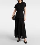 Собранный плиссированный топ Toteme, черный - фото 2