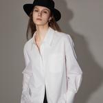 ELLE Рубашка Women's White Pointed Collar Moderate - фото 6